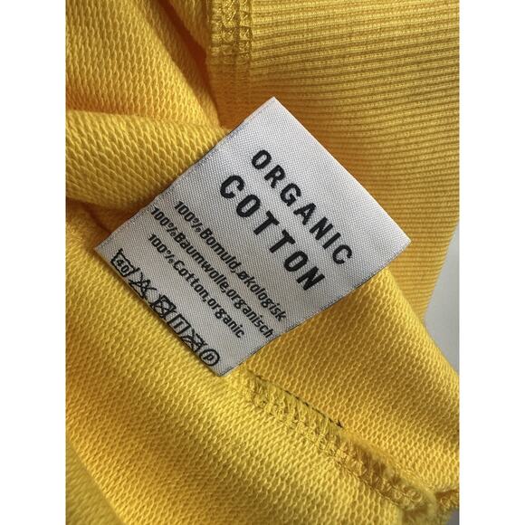 HYGGE Copenhagen Organic Cotton Men's Hoodie Yellow Scandinavian Pullover XL - Picture 7 of 9